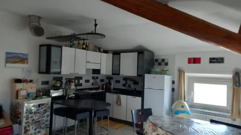 Cuisine - Mansarded Apartment with Balcony in Rivergaro