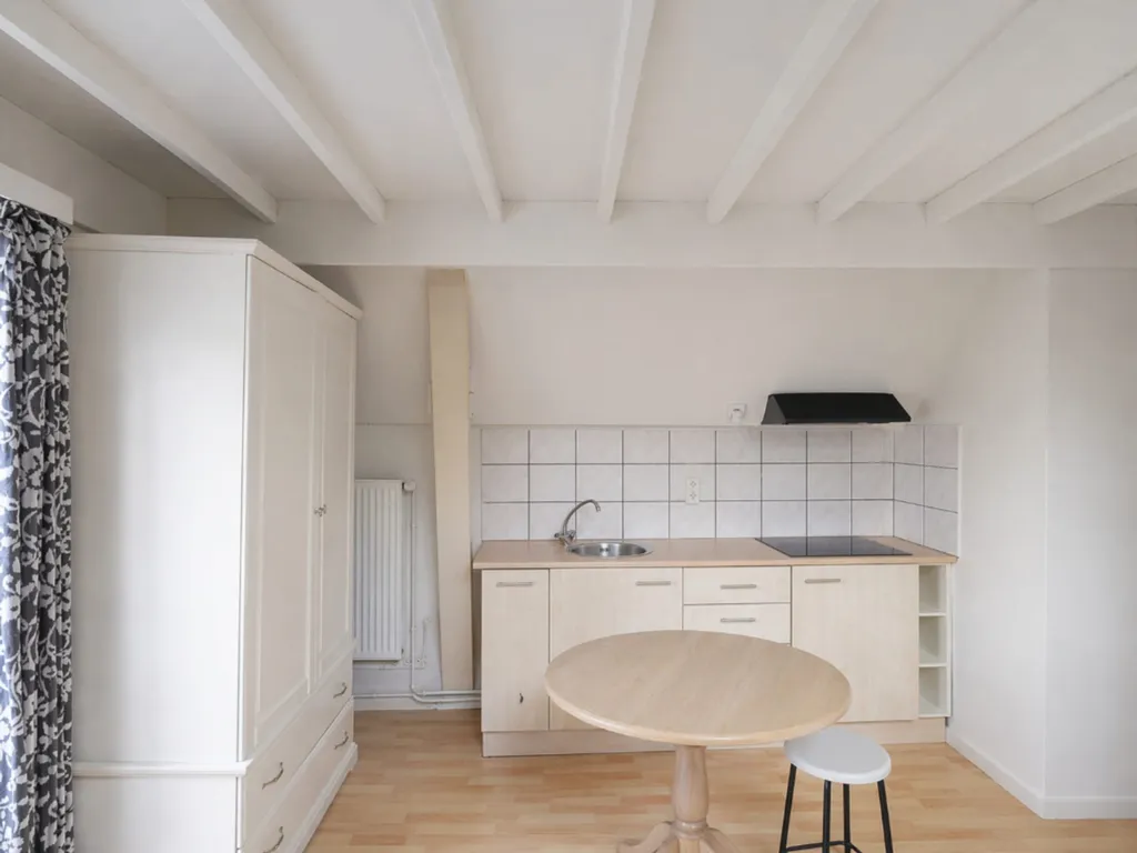 Köök - Studio Apartments with Private Balconies in Gent Centre