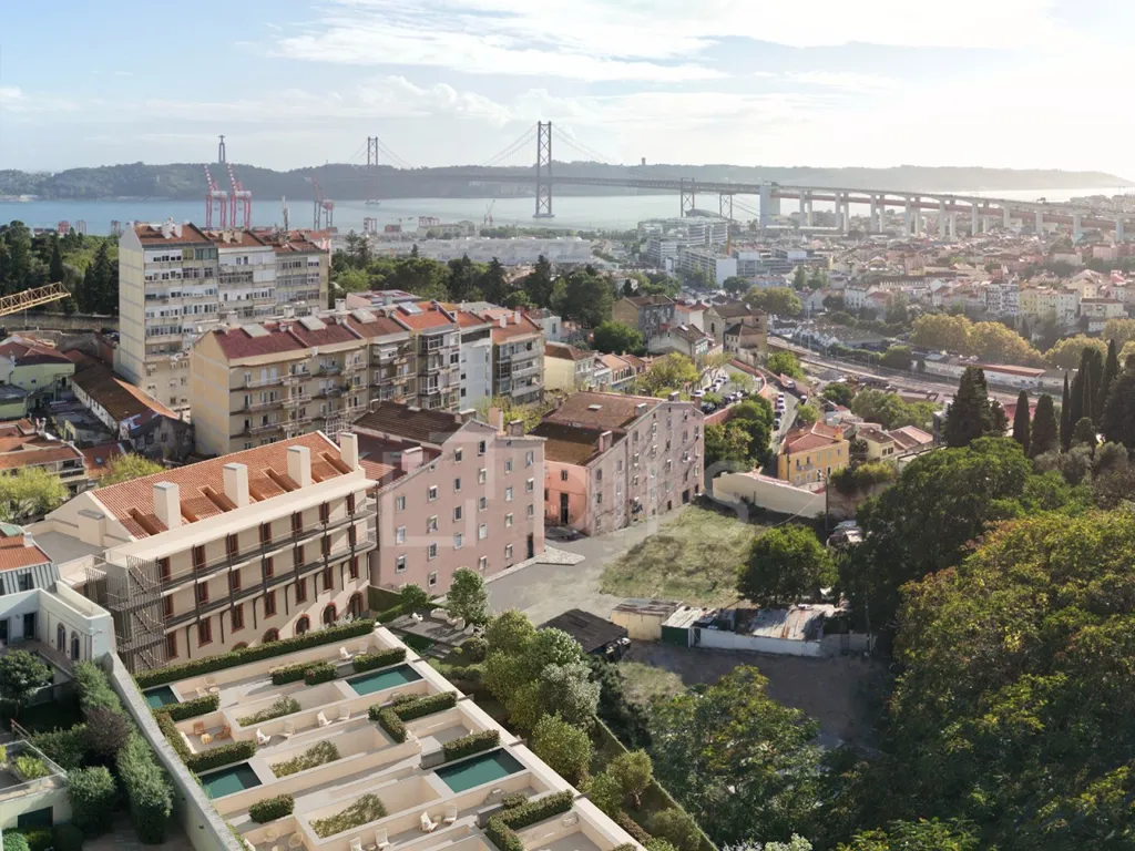 Vue aérienne - Villa with Private Pool in Lisbon