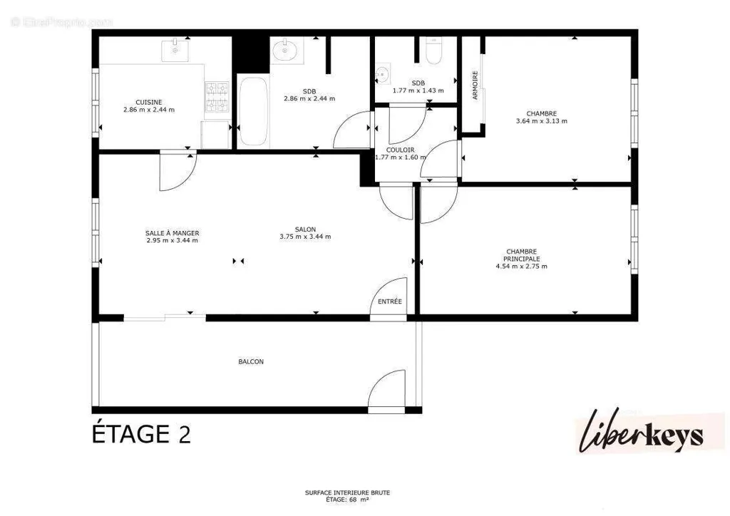 Plan - Appartement T3 avec Terrasse à Lille Centre