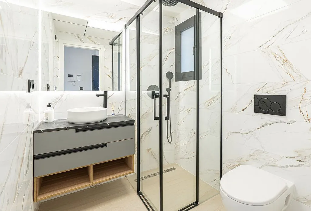 Salles de bain - New Flat with Pool in Vera Playa