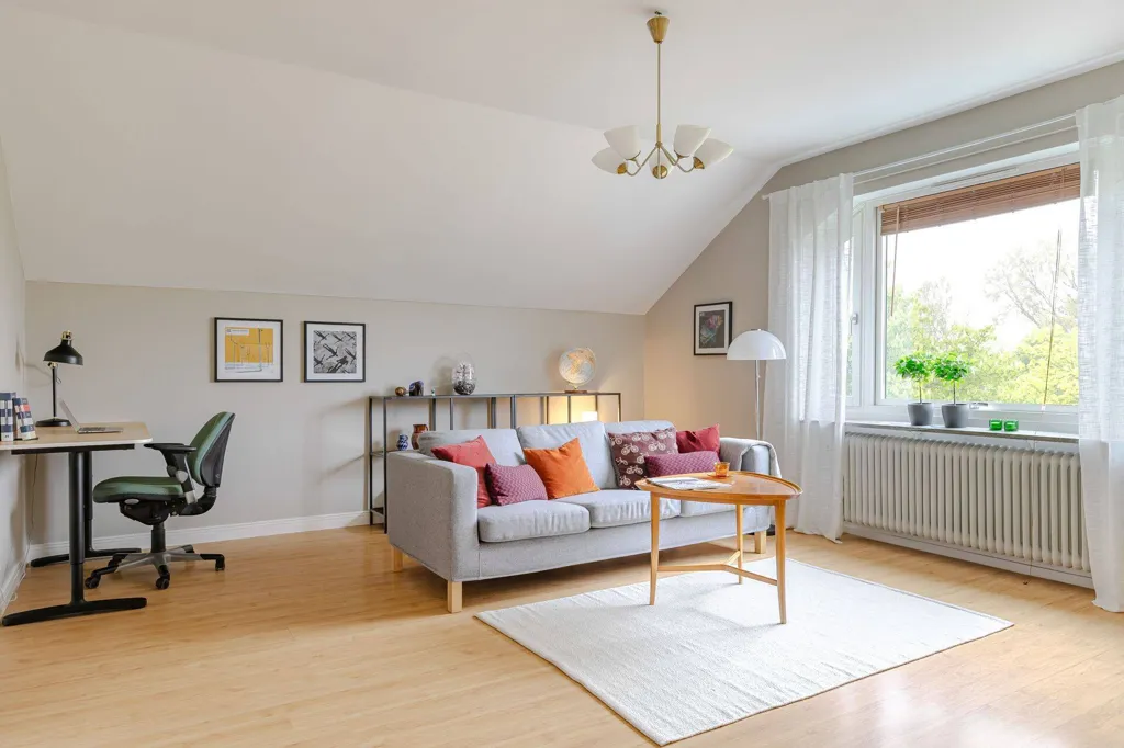 Séjour - Charming Penthouse with Park View in Linköping
