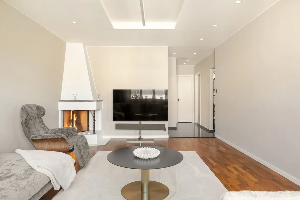 Living Room - Corner Apartment with Park View in Norrköping