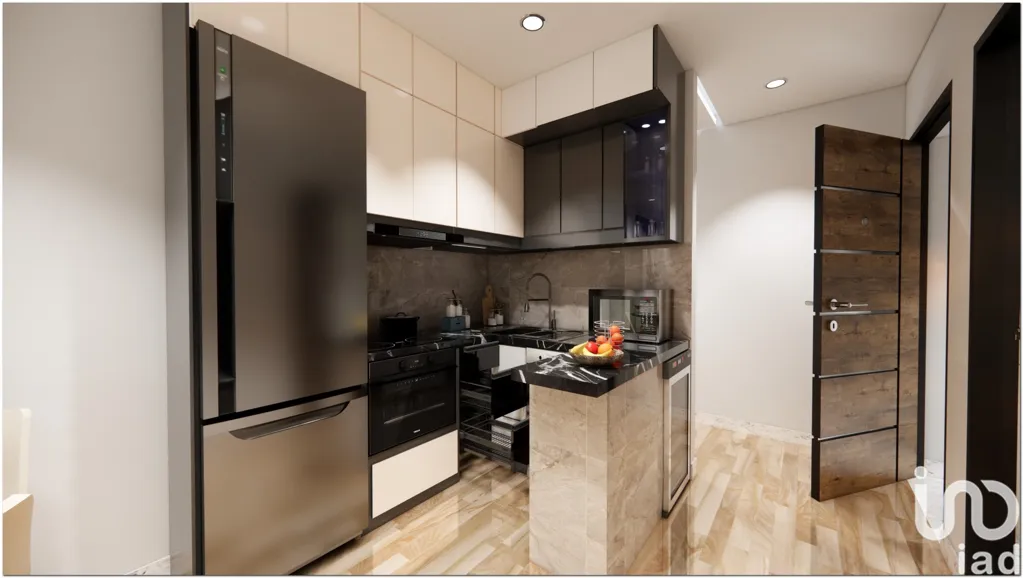 Kitchen - Modern Apartment with Sea View in Fuengirola