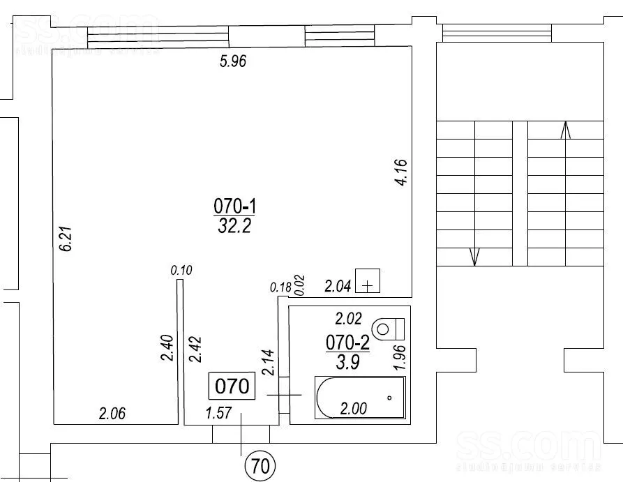 Plaan - Recently Renovated Flat with Open Plan in Preiļi