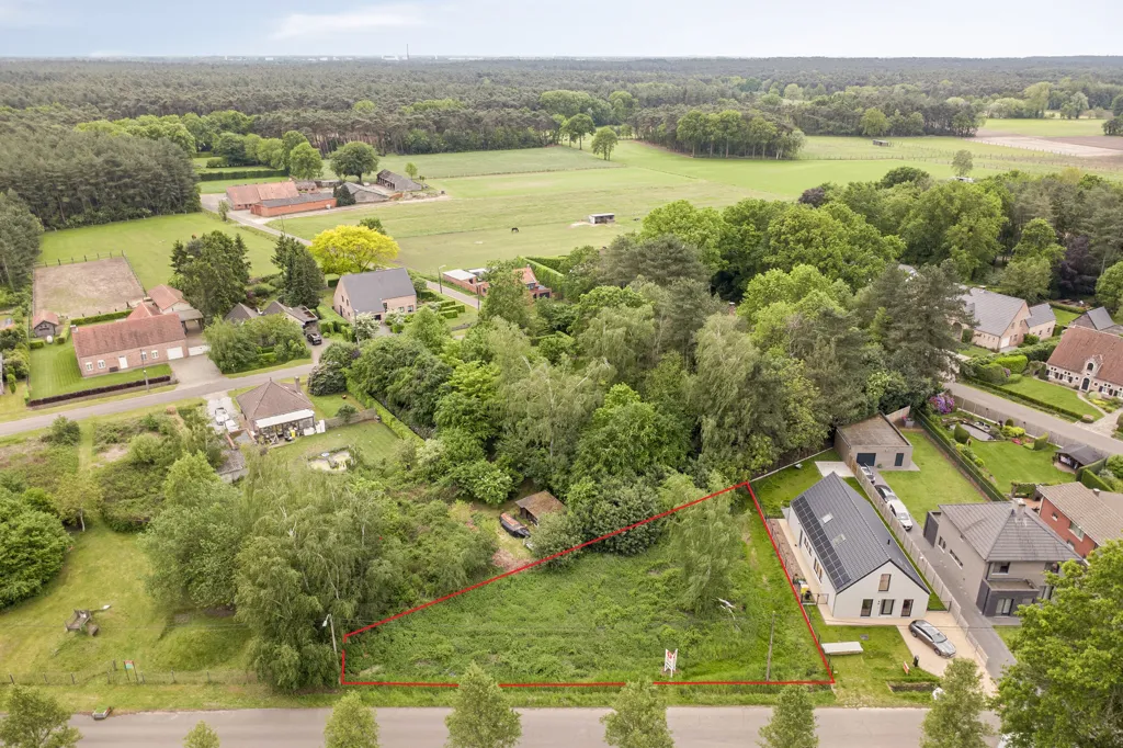 Vue aérienne - Terrain à Bâtir avec Vue Impressionnante à Lichtaart