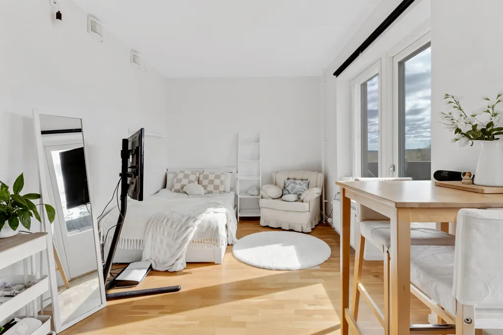 Living Room - Apartment with Balcony near Stockholm Centre