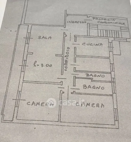 Plan - Bright Apartment with Balcony in Verona