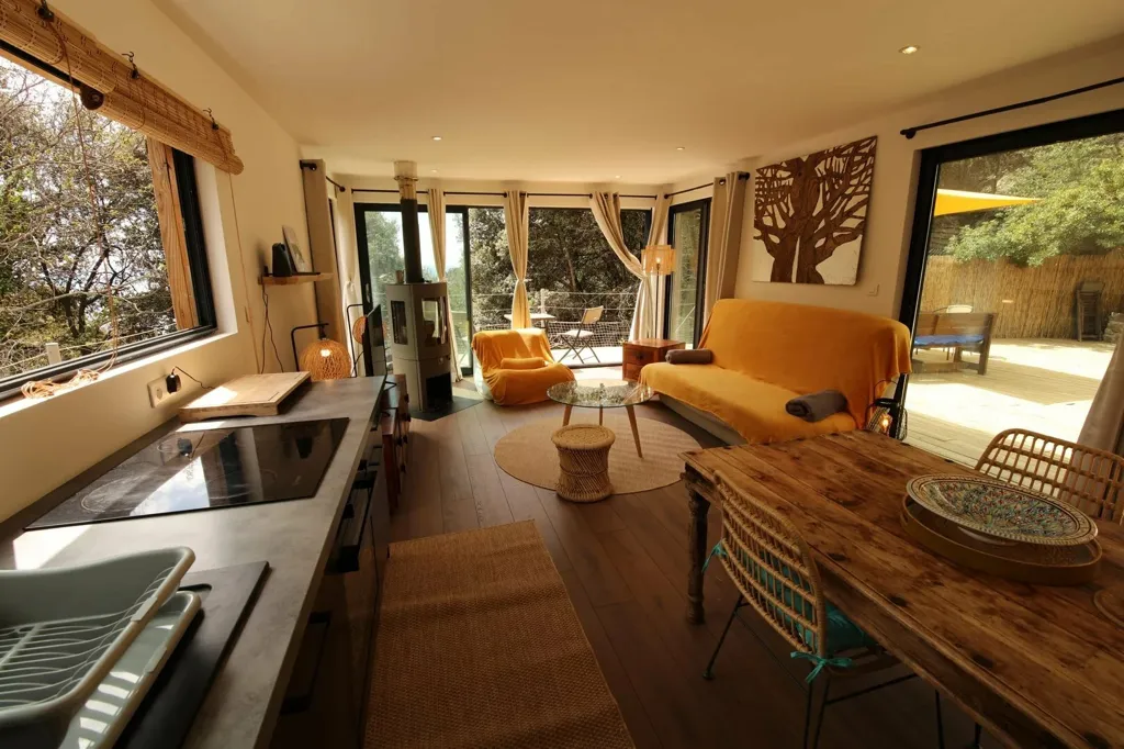 Cuisine - Villa Vue Mer avec Piscine à Eze Village