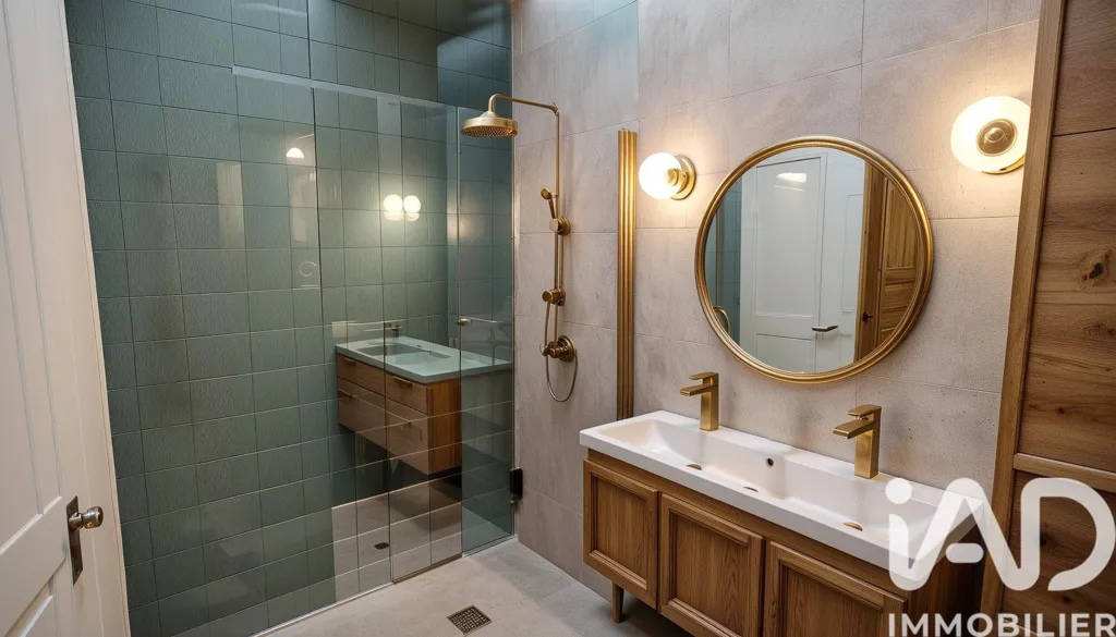 Salles de bain - Appartement T3 Rénové à Vaulx-Milieu