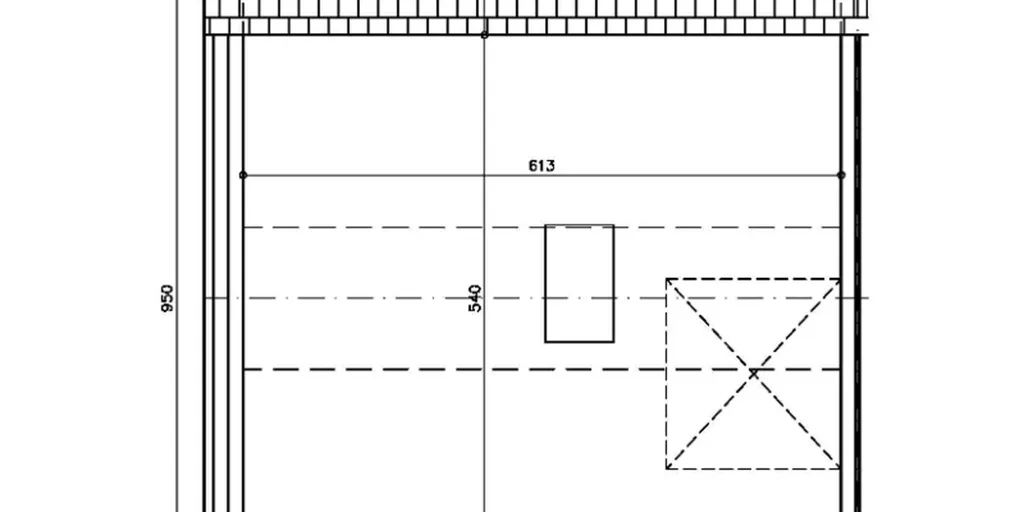 Plan - Maison Moderne à Adegem avec 3 Chambres