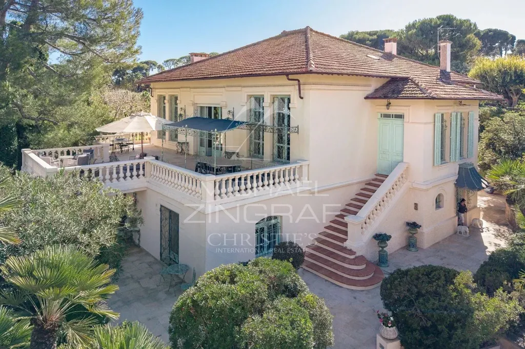 Aerial - Villa with Sea View near Cap d'Antibes