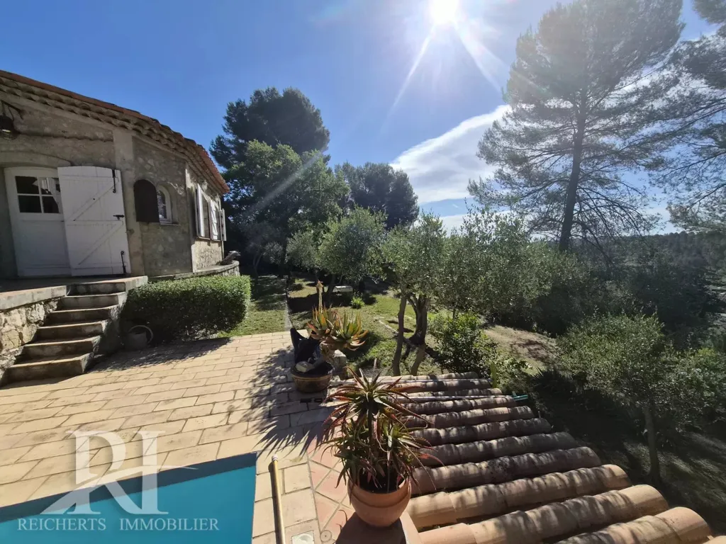 Terrasse - Mas en Pierre avec Piscine au Tignet
