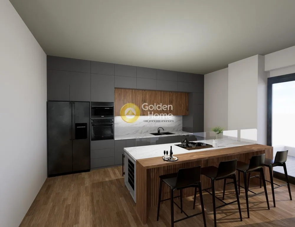 Köök - Apartment with Balcony in Kallithea Centre