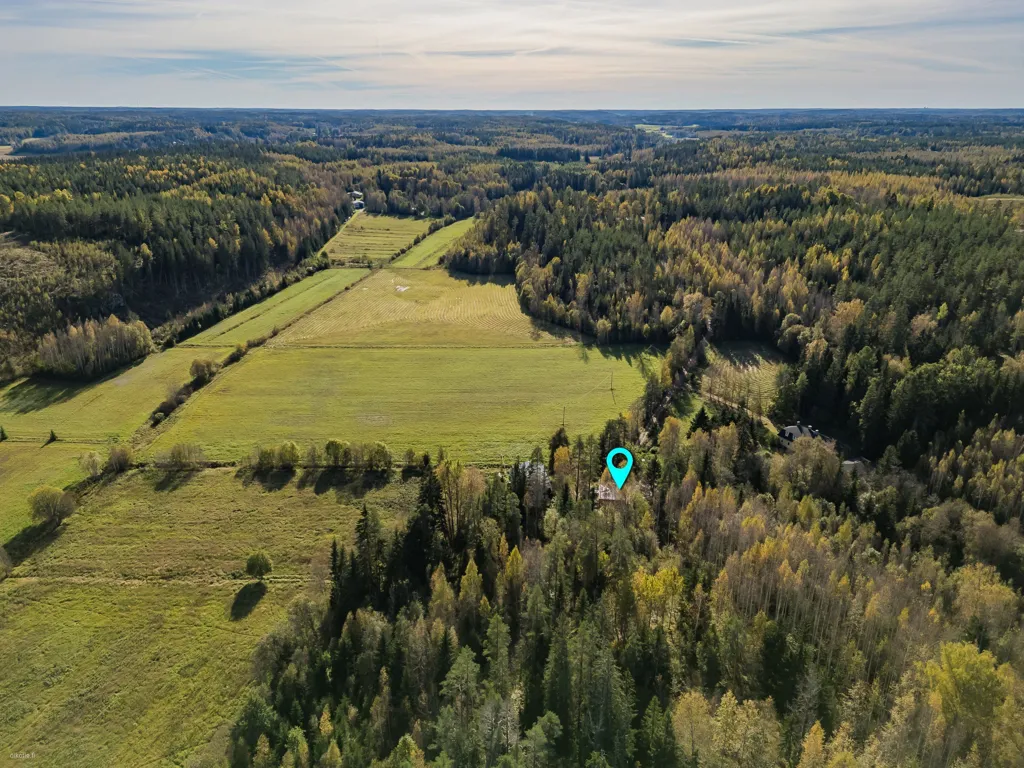 Vista aerea - Rural Estate with Old Barn near Helsinki
