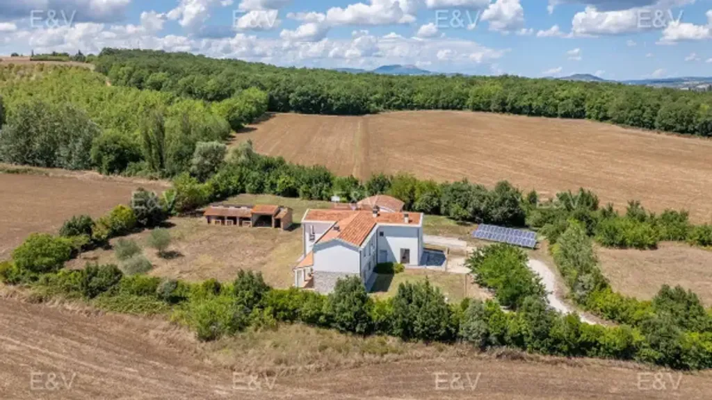 Vue aérienne - Rustic Villa with Garden in Perugia