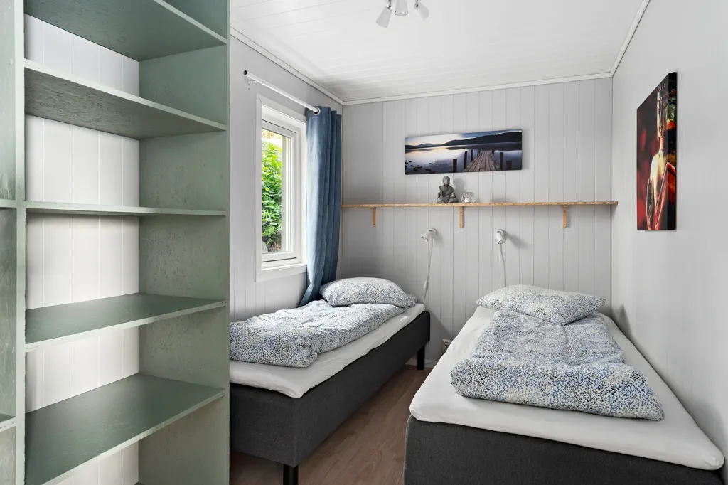 Camere da letto - Seafront Cottage with Private Garden in Gausetbukta