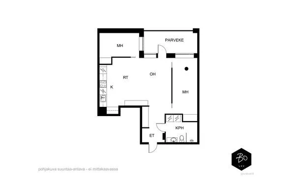 Plan - Modern Apartment with Balcony in Herttoniemi, Helsinki