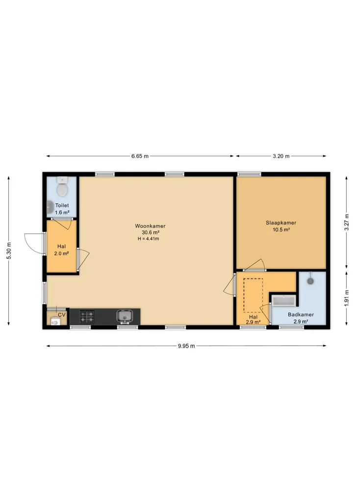 Plan - Classical Villa with Private Garden in Schalkhaar
