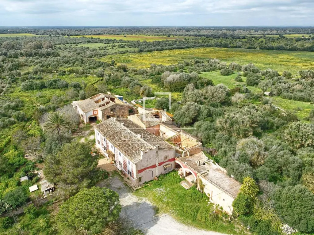 Vue aérienne - Historic Estate with Equestrian Potential in Llucmajor