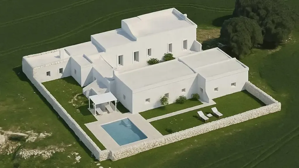 Vue aérienne - Rustic Masseria with Sea View in Carovigno