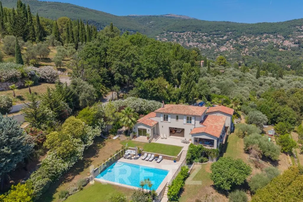 Vista aerea - Villa with Panoramic Views in Châteauneuf-Grasse