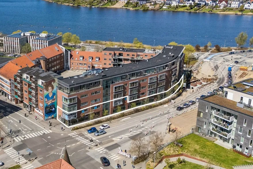 Õhuvaade - 7 Commercial Flats with Central Location in Silkeborg