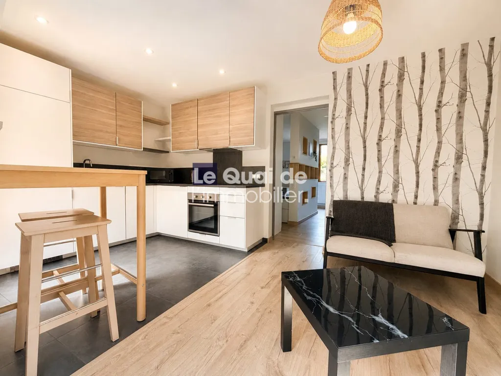 Köök - Refurbished Studio with Balcony in Pontcharra
