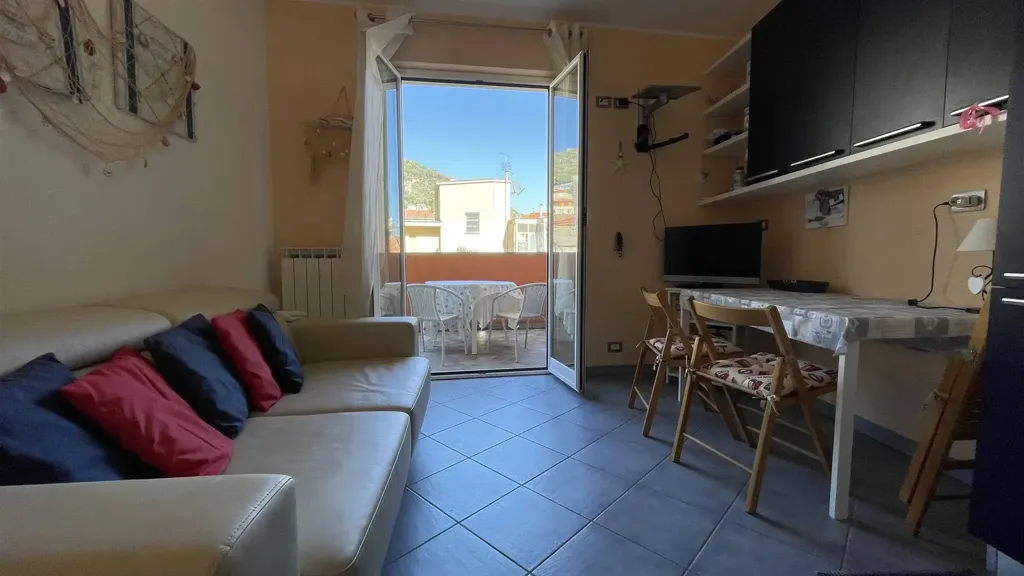 Séjour - Newly Built Apartment with Terraces in Noli