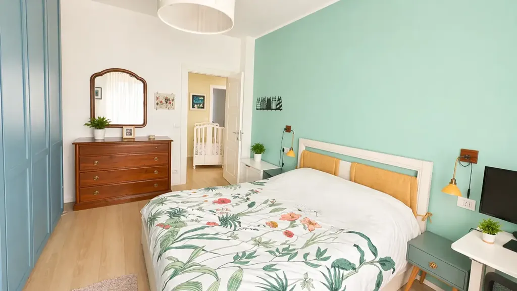 Bedrooms - Rearranged Apartment with Balcony in Pianezza