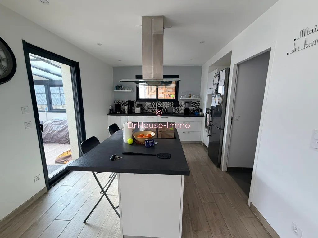 Kitchen - Contemporary 3-Bedroom House with Pool in Coëx