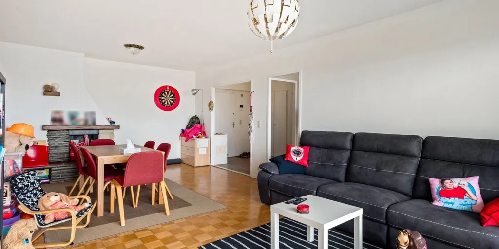 Séjour - Appartement avec terrasse au 9e étage à Anvers