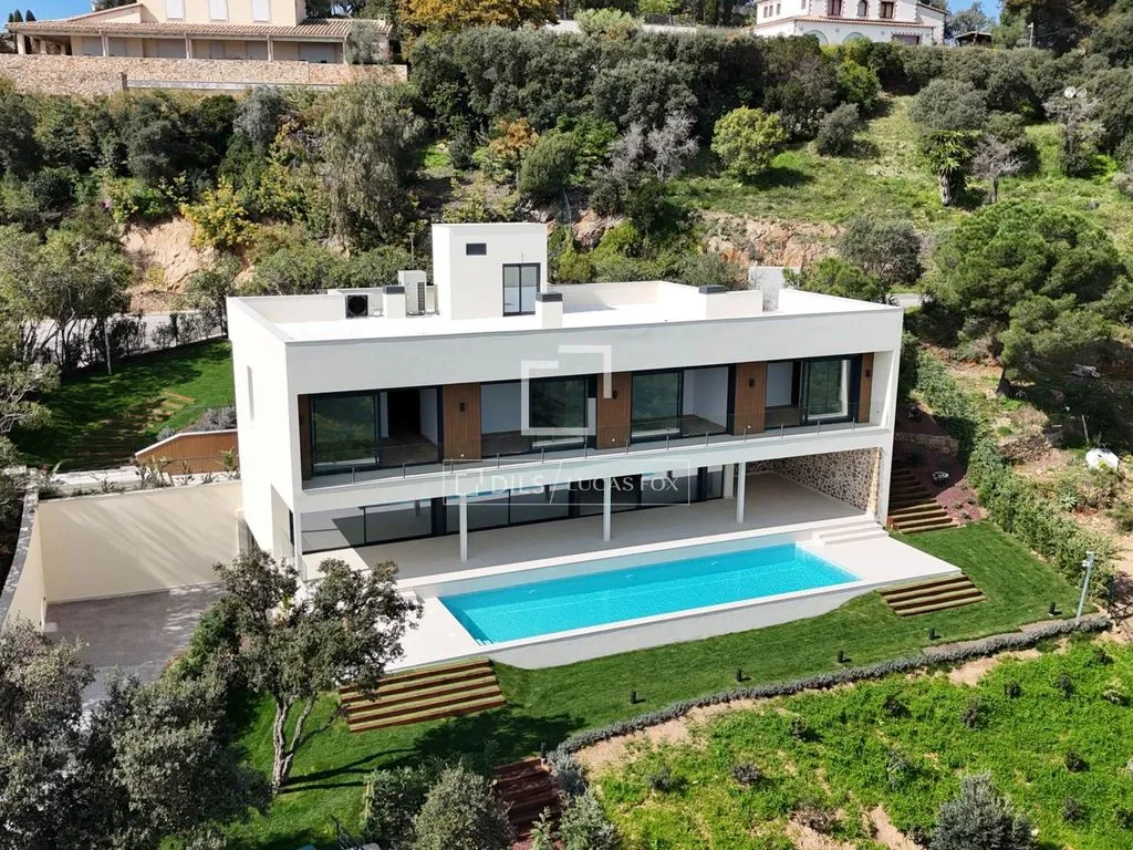 Vue aérienne - Newly Built Villa with Sea Views in Platja d'Aro