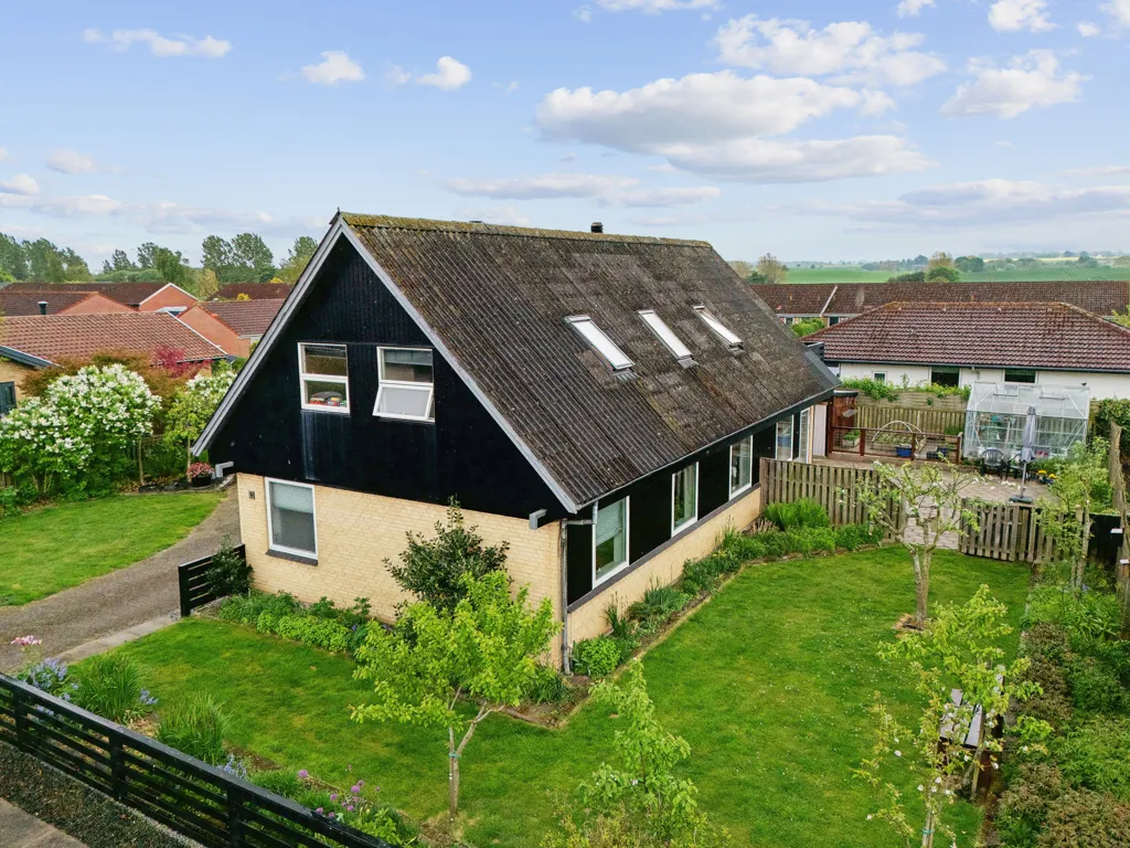 Vue aérienne - Villa with Terrace in Rosilde, Nyborg