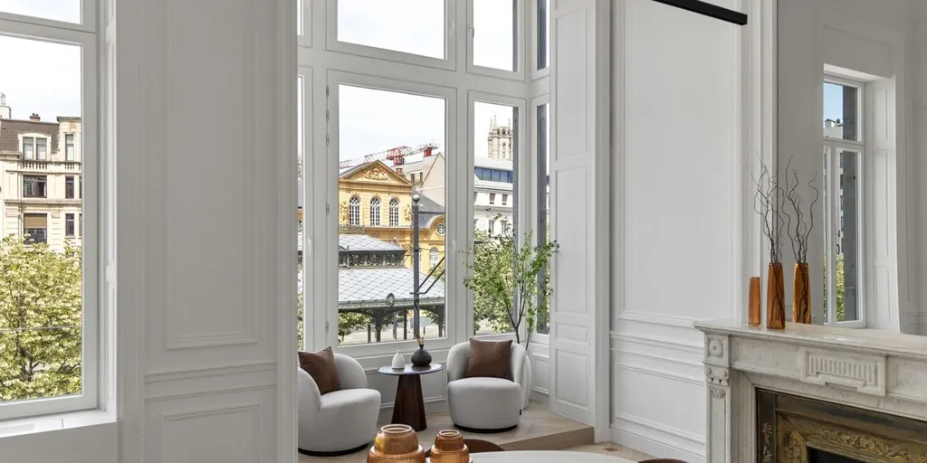 Séjour - Appartement Luxueux avec Vue sur Place à Gand