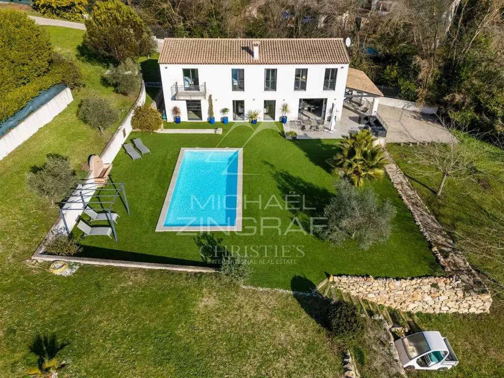 Õhuvaade - Modern Bastide with Pool in Cannes Hinterland
