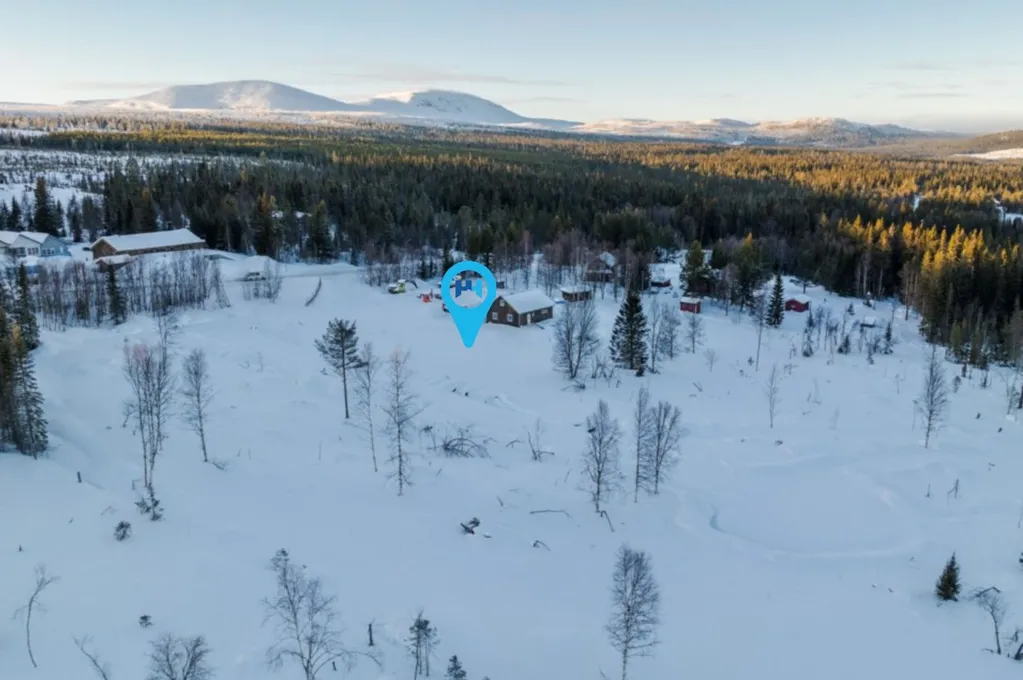 Vue aérienne - Plot with Mountain View in Funäsdalen