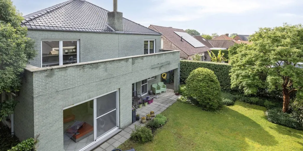Vue aérienne - Maison avec Espace Bureau dans le Quartier Prisé de Hoogstraten
