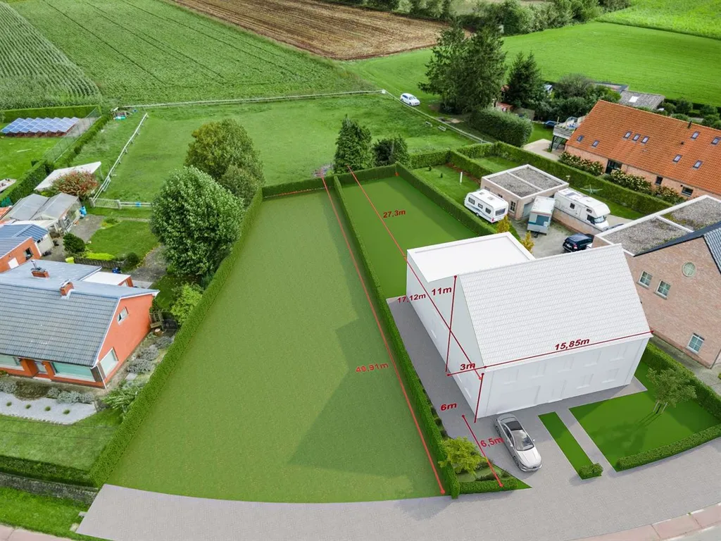 Vista aerea - Open Building Plot with Countryside View in Vlimmeren
