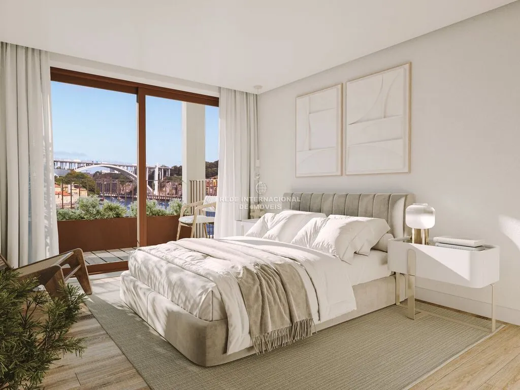 Camere da letto - T2 Apartment with River View in Vila Nova de Gaia