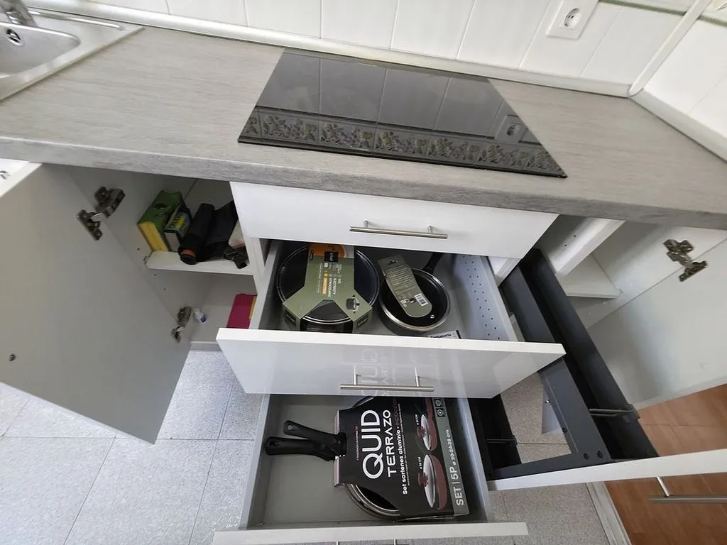 Köök - Furnished Flat with Garden in Las Huertas