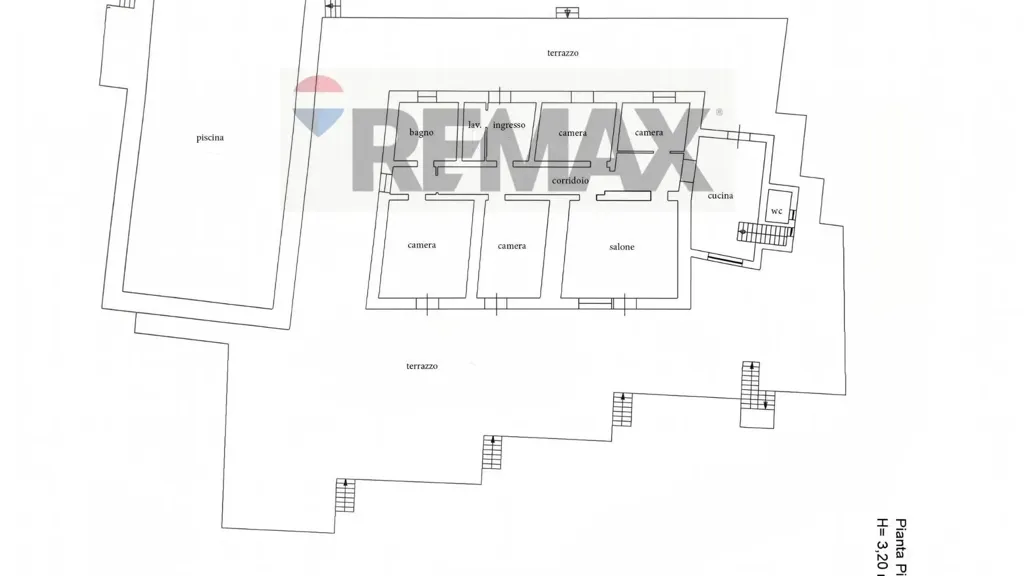 Plan - Villa with Panoramic Pool in Biancavilla