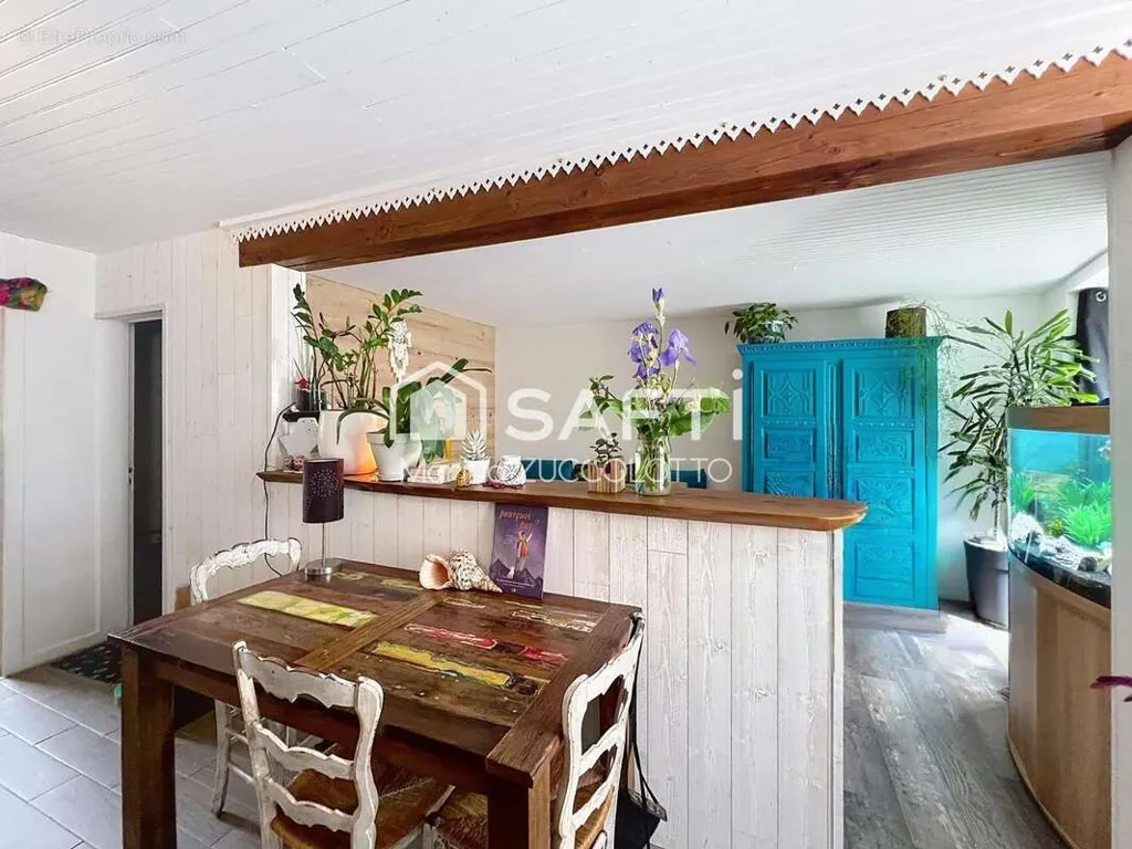 Dining Room - Charming Cottage with Garden in Mauron
