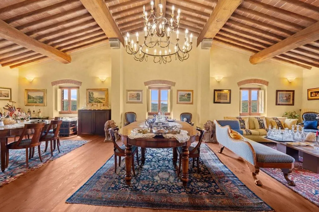Söögituba - 17th-Century Villa with Olive Grove in Carmignano