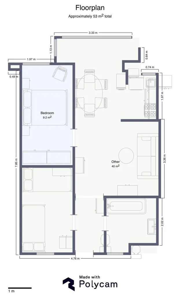 Plan - Apartment with Sea View in Somo, Cantabria
