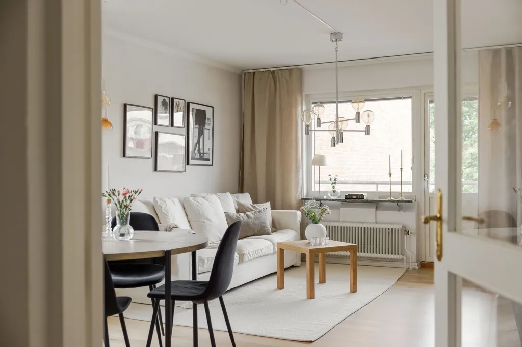 Séjour - Modern Flat with Balcony in Söder, Växjö