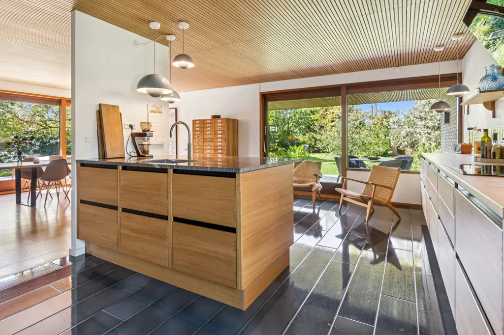 Kitchen - Modernised Johan Christensen Villa in Hareskovby