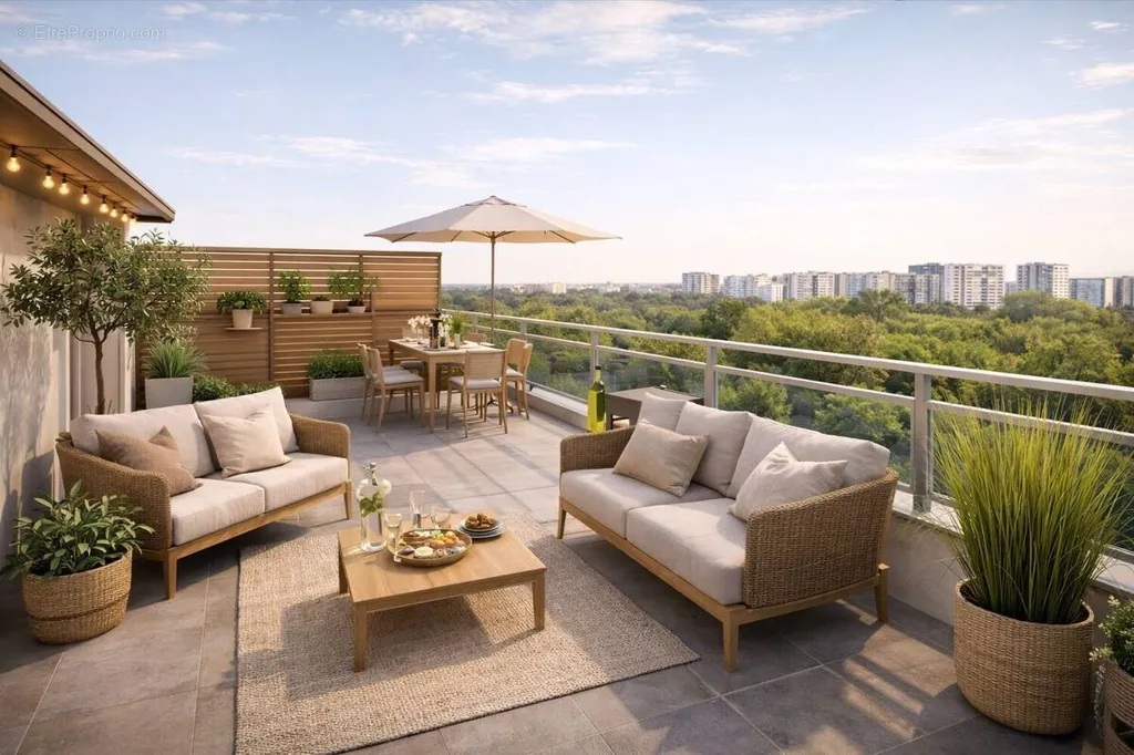 Terrass - 5-Piece Apartment with Panoramic Terrace in Chatou