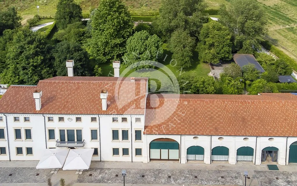Vista aerea - 16th-Century Villa with Private Park in Padua