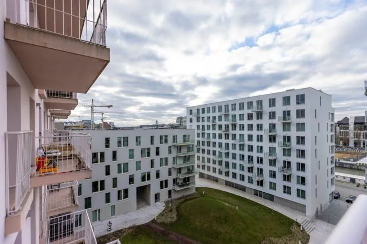 Balcon - Appartement avec Vue sur le Canal à Bruxelles
